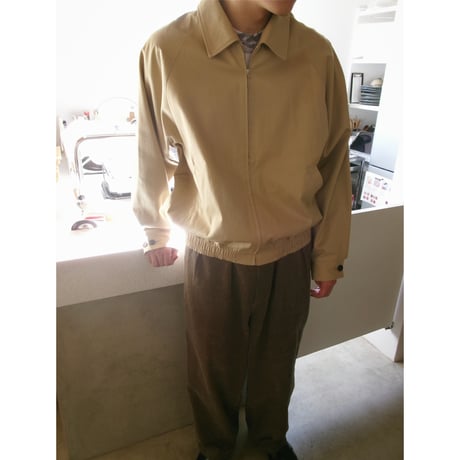 FUJI / COTTON GABARDINE RAGAN BLOUSON *SAND