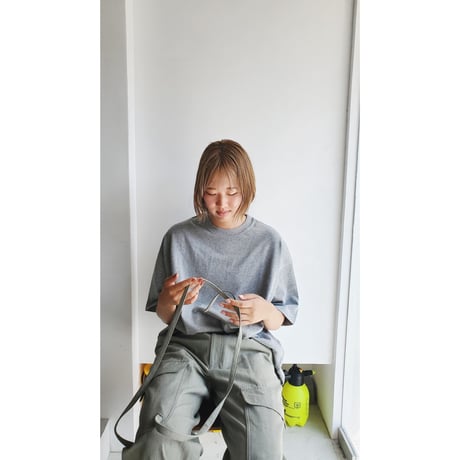 ●EVCON/ 233-91107A WIDE S/S T-SHIRT *Gray