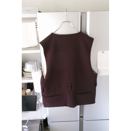 TOZAOU / High Tuck Waistcoat *BROWN