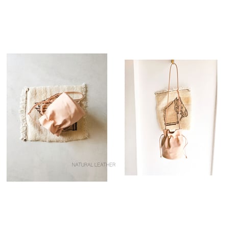Rich I / CYLINDER [LEATER PURSE BAG] – NATURAL