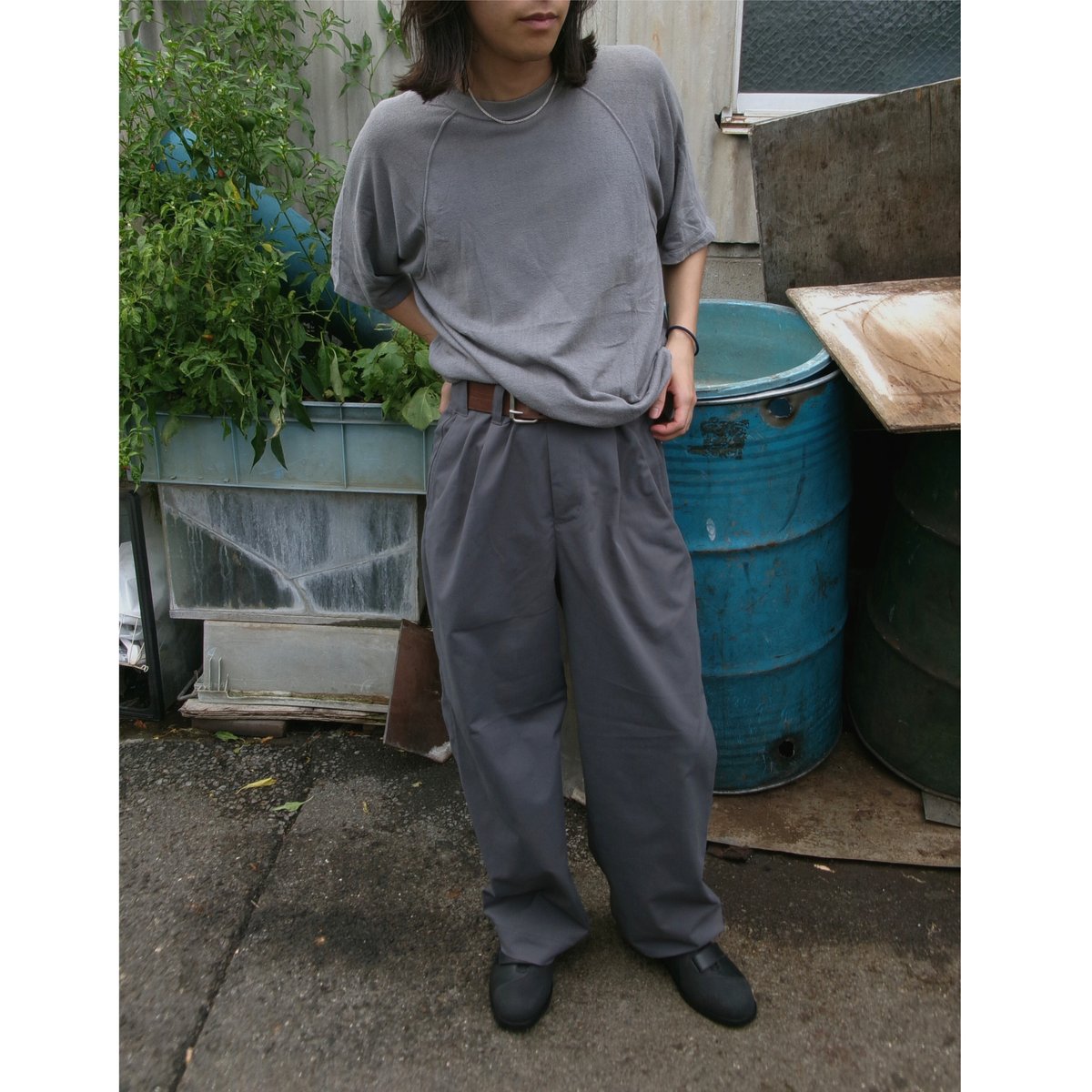Abelia Edoward Goucha 24AW グレー ウールスラックス 【公式通販】 Abelia Edoward Goucha 24AW グレー ウールスラックス 【公式通販】