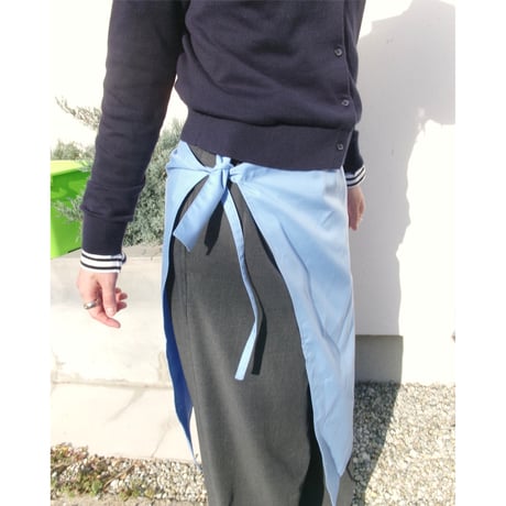 FUJI / FUJI OXFORD WRAP SKIRT *BLUE