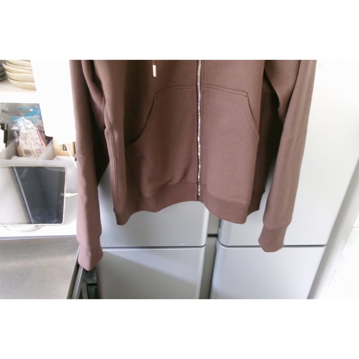 FUJI / COTTON ZIP UP HOODIE *BROWN | AVET