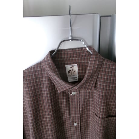 NO ROLL / NORMAL PANAMA SHIRT *PANAMA CHECK
