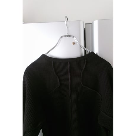 NVRFRGT / WAFFLE THERMAL LONG SLEEVE T-SHIRT *BLACK