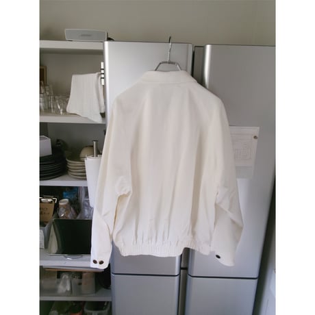 FUJI / COTTON SILK RAGLAN BLOUSON *WHITE