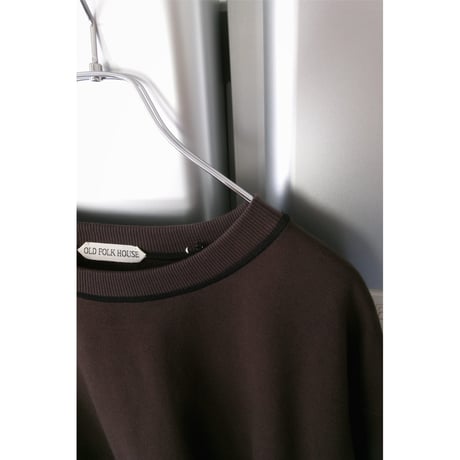 OLD FOLK HOUSE(Ladies) / Plain Sweatshirt *Dark brown