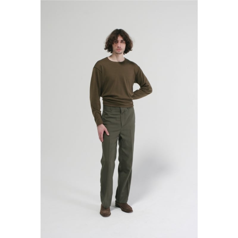 トップス ISSUETHINGS / TYPE109/Cut&sew - Khaki ISSUETHINGS / type109 *KHAKI | AVET