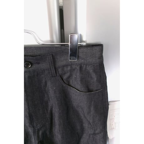 YUTASETOGAWA / Contour 5 Trousers -Ed.Indigo Linen blend *IND