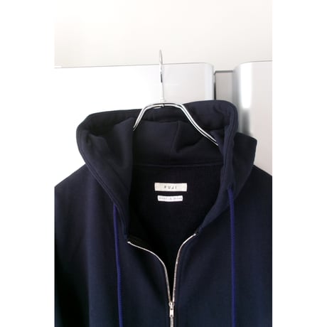 FUJI / COTTON ZIP UP HOODIE *NAVY