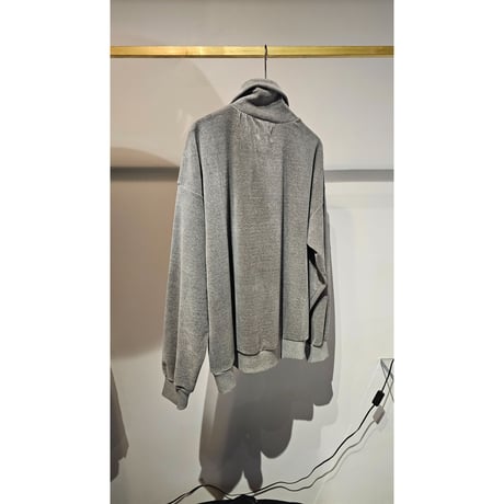 KIIT /  HIGH NECK ZIP UP PULLOVER *MIX GRAY