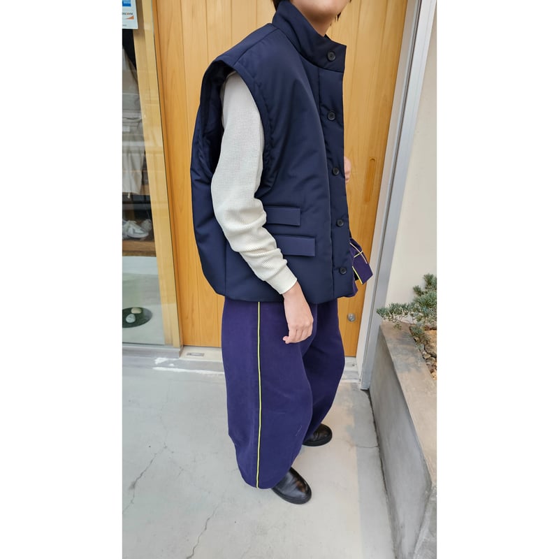 Blanc YM ブラン ワイエム リップストップパデットベスト Blanc YM ブラン ワイエム リップストップパデットベスト Blanc