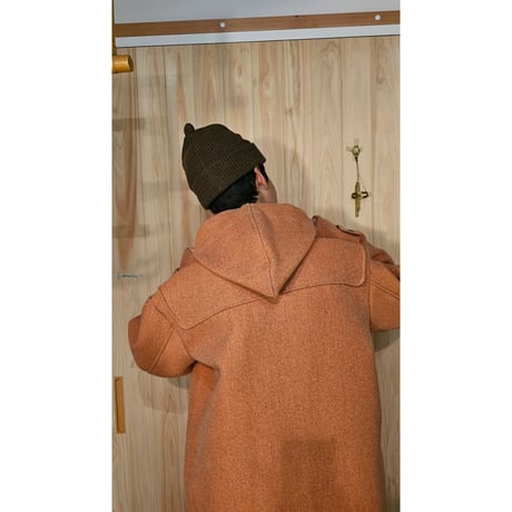 INTERIM / HYPER BIG CASHMERE HEAVY ROYAL NAVY DUFFEL COAT *ORANGE