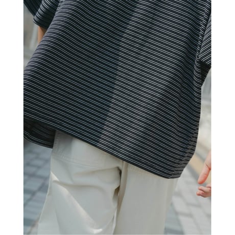 EVCON/ BORDER WIDE L/S T-SHIRT *BLACK