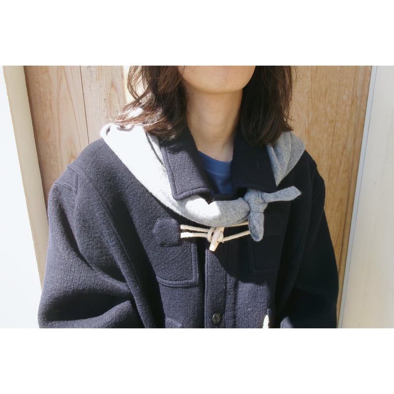 小物 FUJI WHITE CASHMERE SCARF FUJI / WHITE CASHMERE SCARF *NAVY | AVET