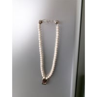 HIDAKA / Orbit Watch Necklace - Riverstone *Beige