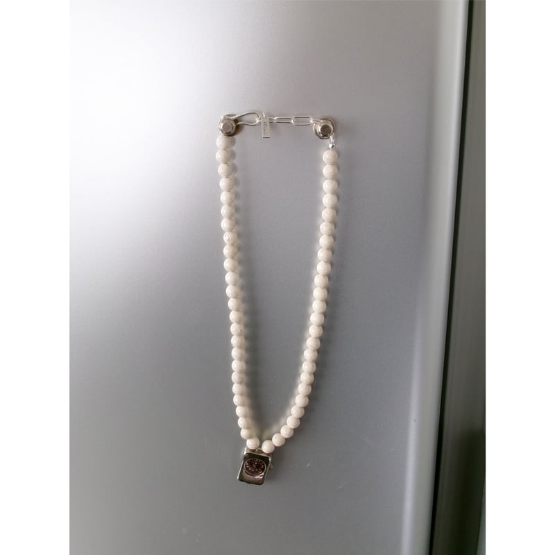 HIDAKA / Orbit Watch Necklace - Riverstone *Bei