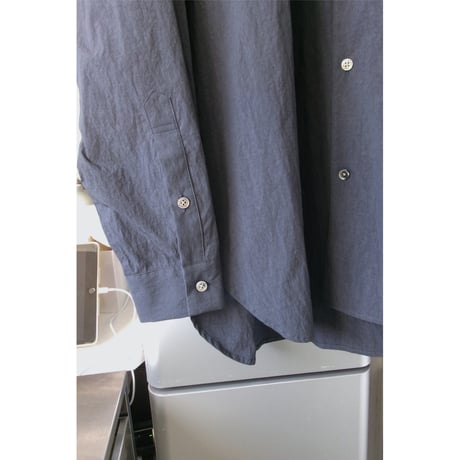 Blanc YM / COTTON NYLON WIDE SHIRT *Dall Navy