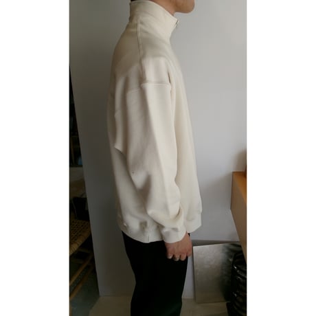 FUJI /  HALF ZIP SWEAT *OFF WHITE