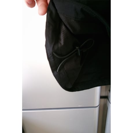 EVCON/ NYLON ZIP UP VEST *BLACK