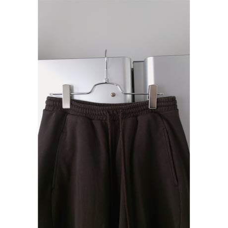 NVRFRGT / 3D TWISTED LOUNGE WIDE PANTS *DARK BROWN