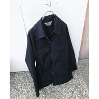 OLD FOLK HOUSE / Hard Twist Cotton Hunting Jacket *Navy