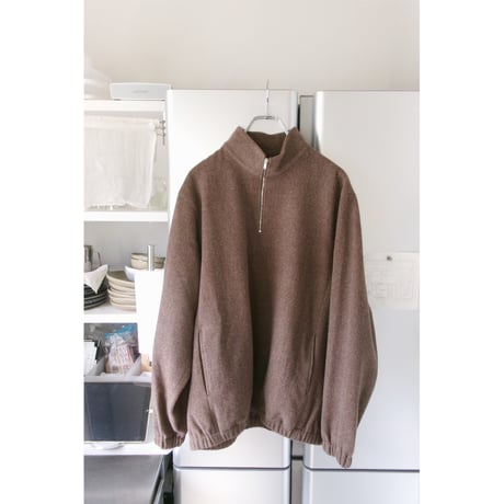 FUJI / BRUSHED WOOL PULLOVER *BROWN