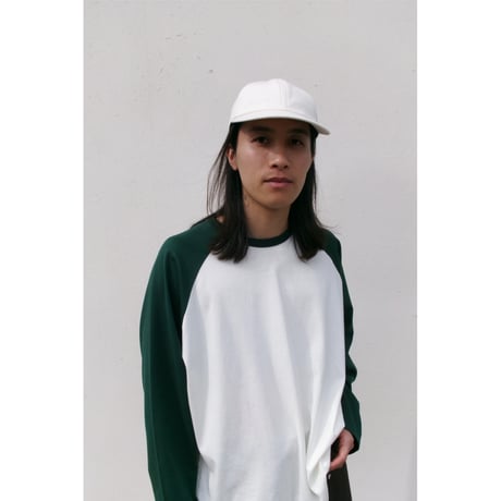 UNIVERSAL PRODUCTS / BASEBALL L/S T-SHIRTS *GREEN