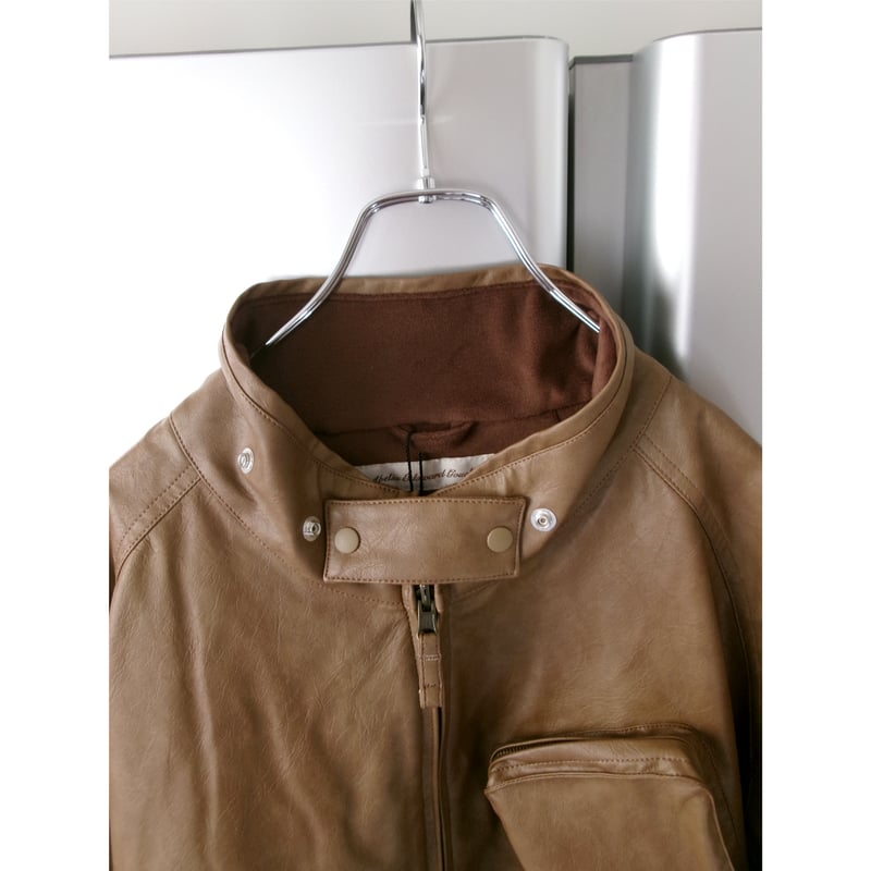 ABELIA EDWARD GOUCHA / MOM BIKER JACKET *CAMEL