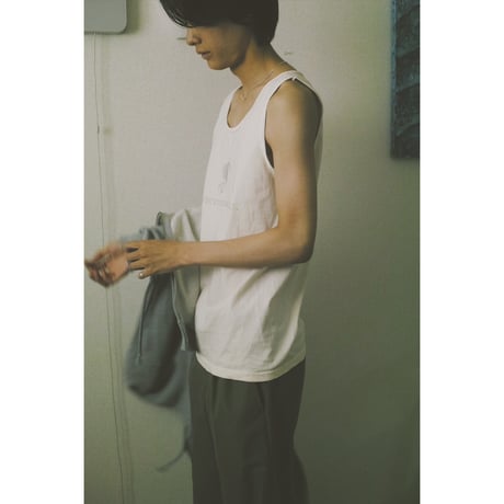 [別注] TOZAOU for AVET / Corporate Tank (garment dye) *Cream