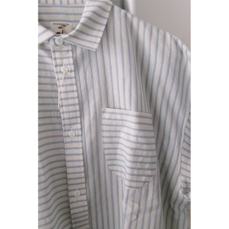 NO ROLL / NORMAL SHIRT STRIPE S/S *BLUE