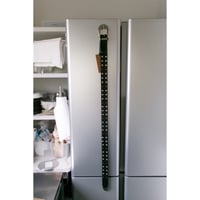 NVRFRGT / 4c STUDDED LEATHER BELT *BLACK