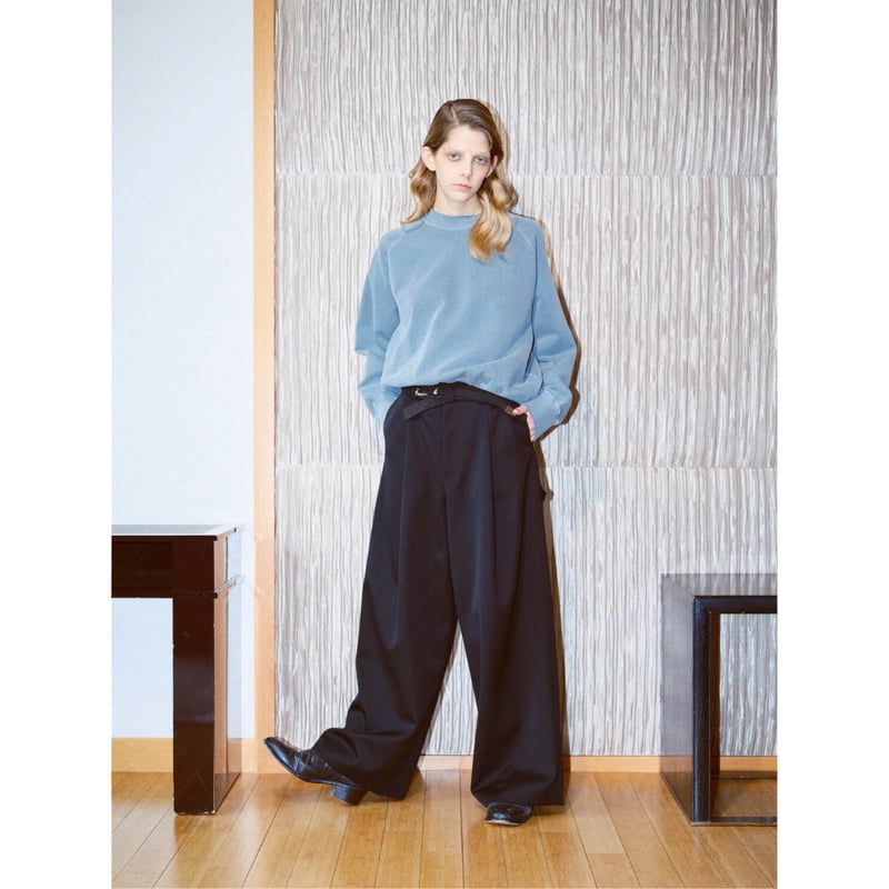 パンツ Rich I TACK WIDE TROUSERS Rich I / TUCK WIDE PAINTER TRUSER *BLACK | AVET