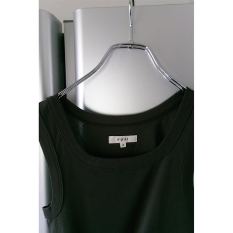 FUJI / COTTON SQUARE TANK TOP(for ladies) *CHARCOAL