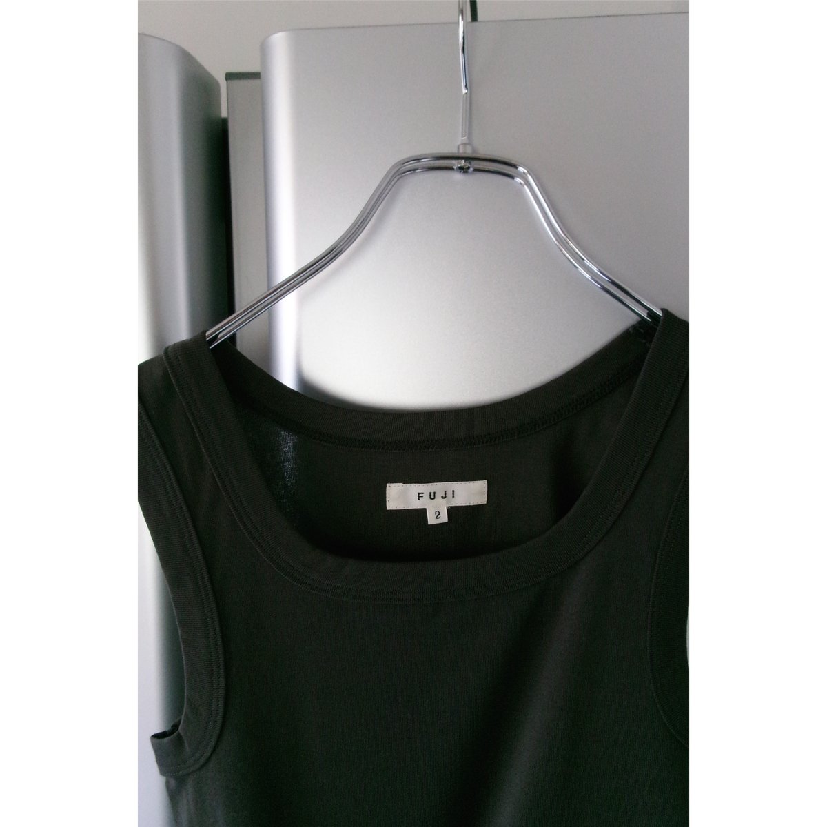 新品未使用タグ付き FUJI COTTON SQUARE TANK TOP FUJI / COTTON SQUARE TANK TOP(for ladies) *CHAR