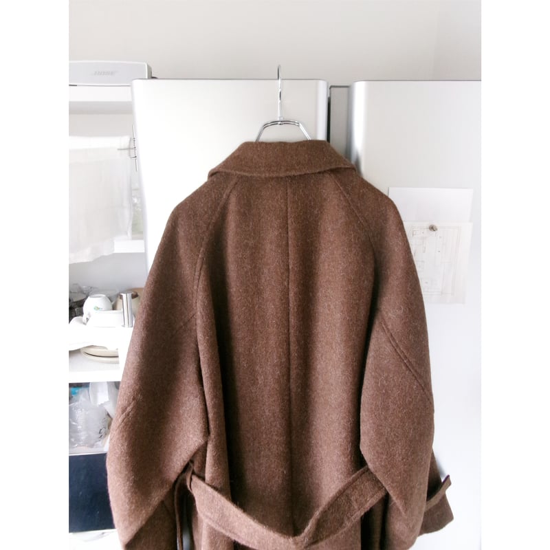 Blanc YM / ALPACA OVERSIZE BALMACAN COAT *Natur