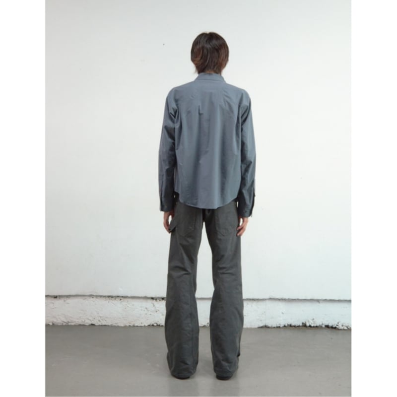 NVRFRGT / PANELLED LONG SLEEVE SHIRT *SLATE BLU