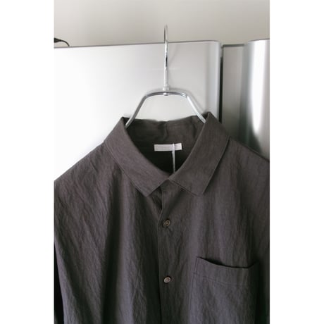 Blanc YM / COTTON NYLON WIDE SHIRT *Taupe