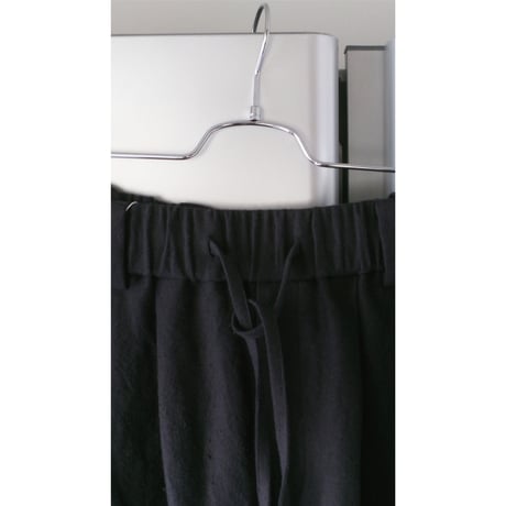 Blanc YM / Linen Silk Oversize Pants *BLACK