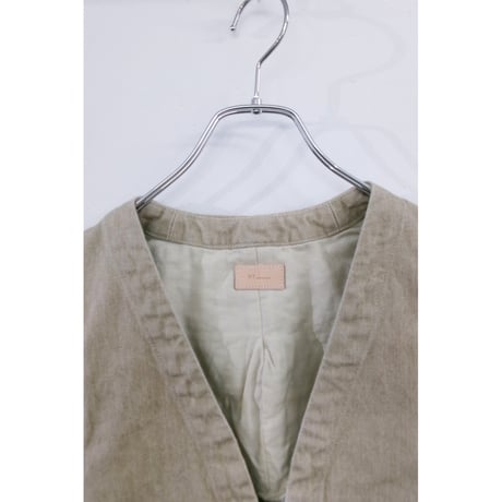 MY___ / DENIM VEST *BEIGE
