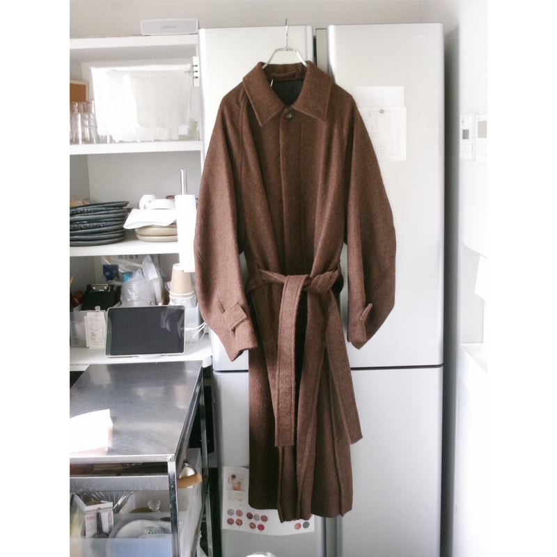Blanc YM / ALPACA OVERSIZE BALMACAN COAT *Natur