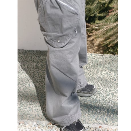 NVRFRGT / 3D TWISTED CARGO PANTS *GRAY