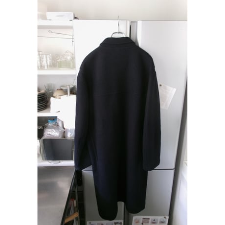 FUJI / MELTON WOOL DUFFEL COAT *NAVY