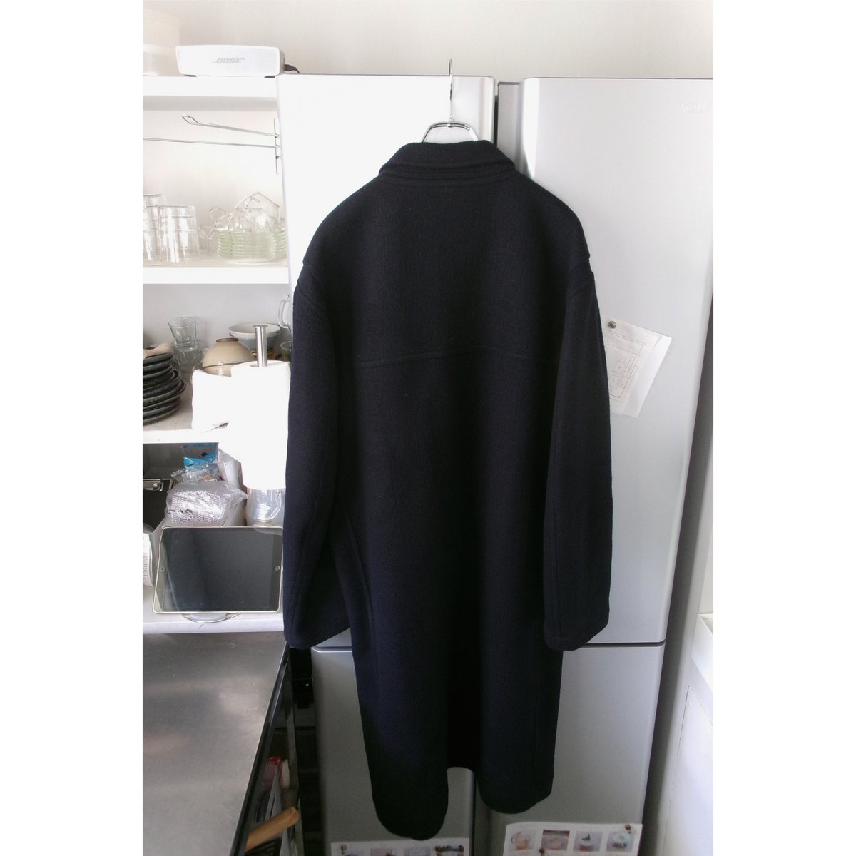 FUJI / MELTON WOOL DUFFEL COAT *NAVY | AVET