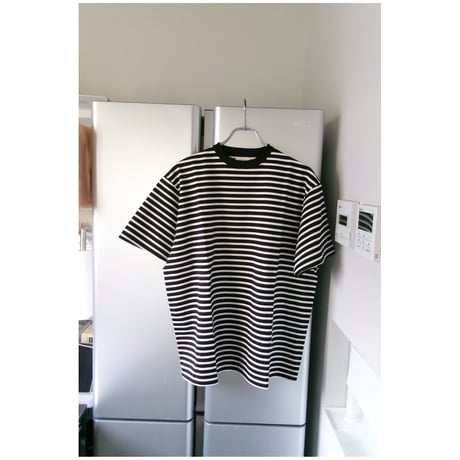 FUJI / COTTON S/S BORDER T-SHIRTS *BLACK