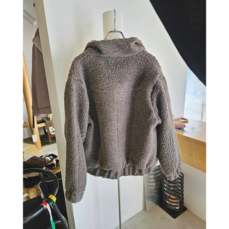 TOZAOU / boa mimi blouson *special size