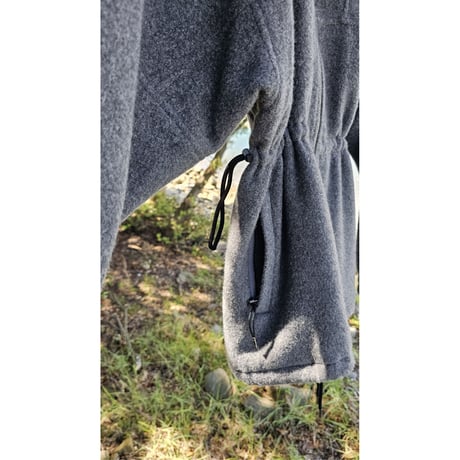 KIIT / HIGH NECK BLOUSON *MIX GRAY