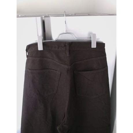 YOKO SAKAMOTO / 5POCKET BAGGY PANTS DENIM *KAKISHIBU