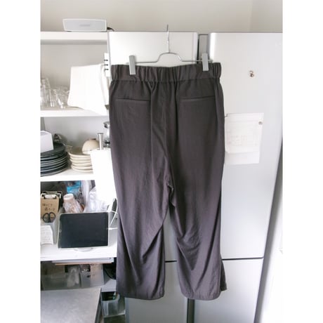 Blanc YM / Salt Shrink Cupro Browsing Pants *BROWN