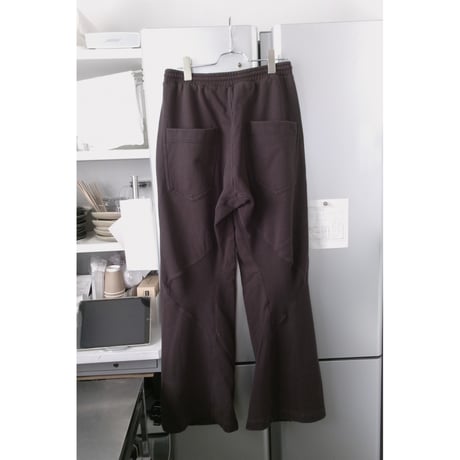 NVRFRGT / 3D TWISTED LOUNGE WIDE PANTS *DARK BROWN